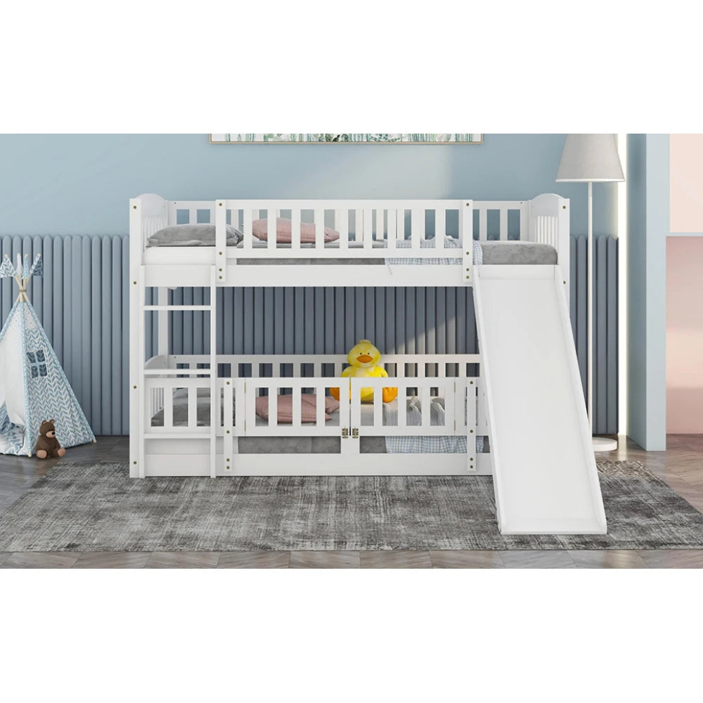 Twin Bunk Bed with Slide
