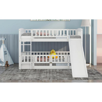 Twin Bunk Bed with Slide