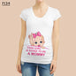 “Pocket Baby” White Maternity Short Sleeve T-Shirt