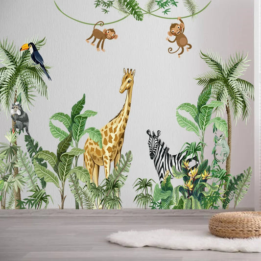 Large Funny Jungle Wall Art