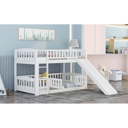 Twin Bunk Bed with Slide