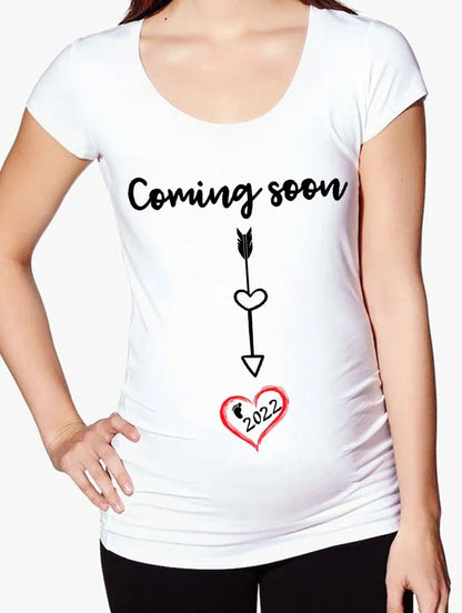 “Baby Is Coming” Maternity Countdown T-Shirt