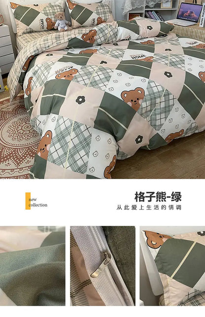 Cartoon Snoopy 4-Piece Bedding Set