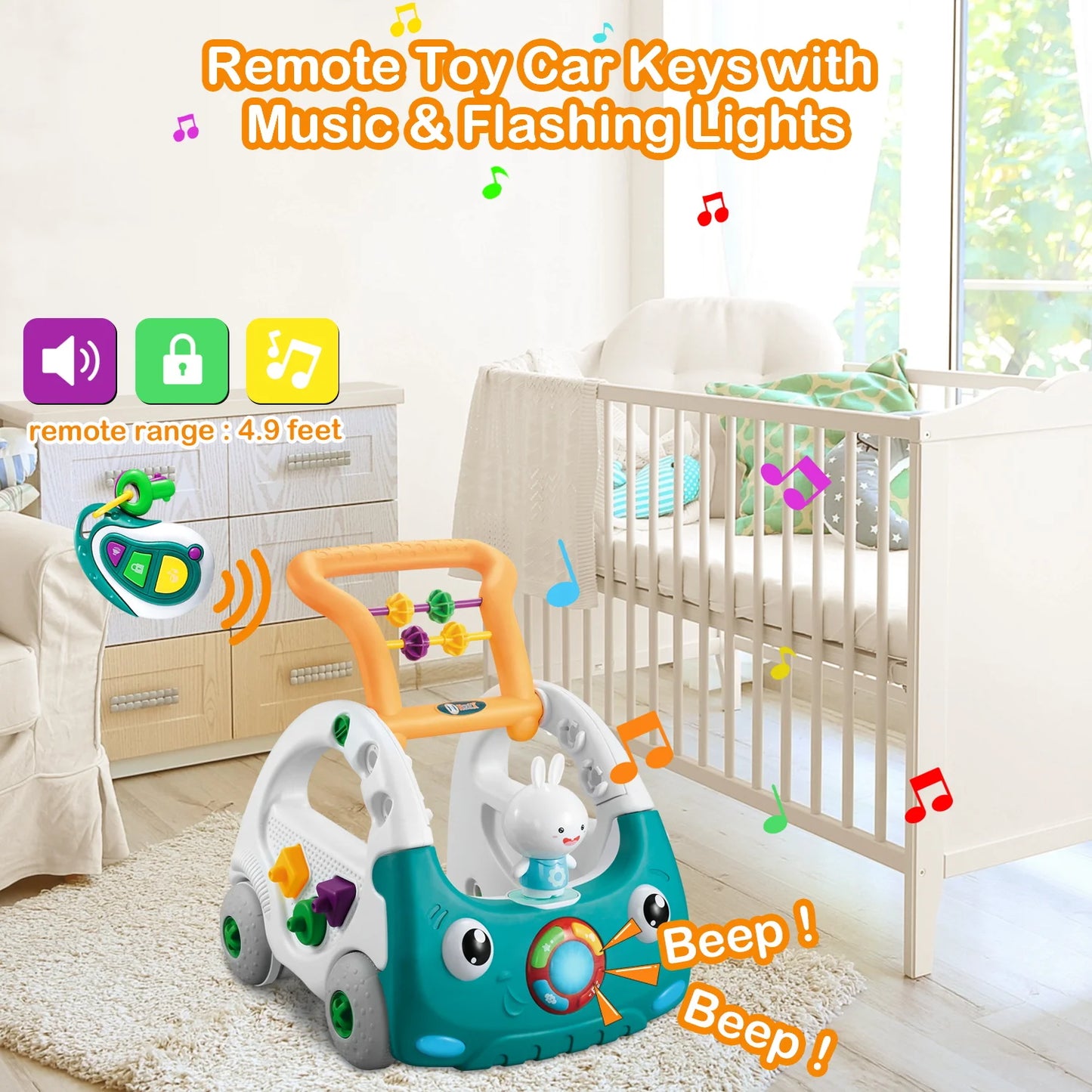 EDUCIRO 4-in-1 Baby Walker