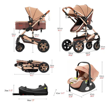 3 in 1 Baby Stroller and Travel System
