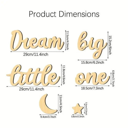 "Big Dream" Wooden Wall Sign