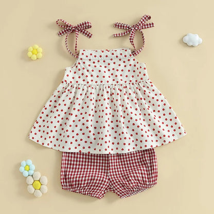 Toddler Ruffle Sleeveless Top & Shorts Set