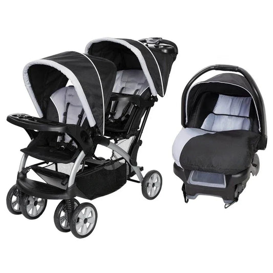 Authentic Double Stroller & Car Seat Combo