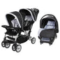 Authentic Double Stroller & Car Seat Combo