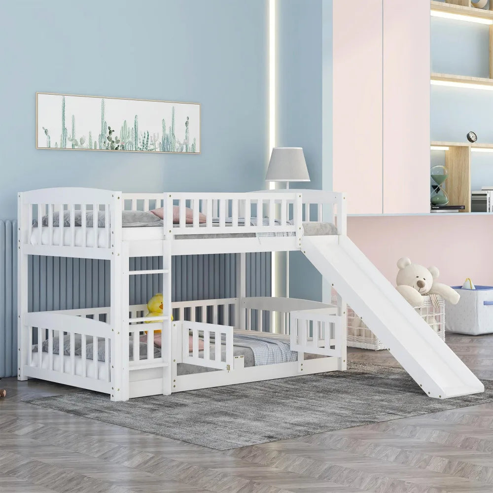 Twin Bunk Bed with Slide