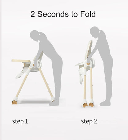 Foldable High Chair and Toddle Play Chair