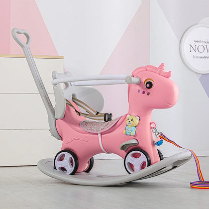Push Bar Rocking Horse For Toddlers