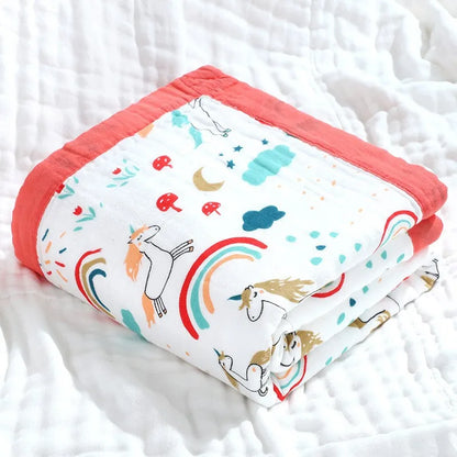 Children’s 6-Layer Cotton Bath Towel Blanket
