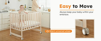MAMAZING 6-in-1 Mini Crib (Pink)
