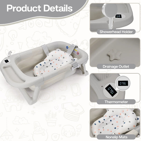Travel-Friendly Baby Bath Tub (0-36 Months)