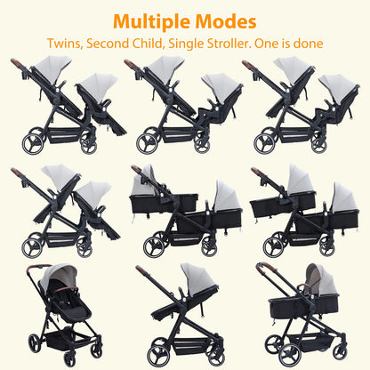 Double Stroller Track Tandem Stroller