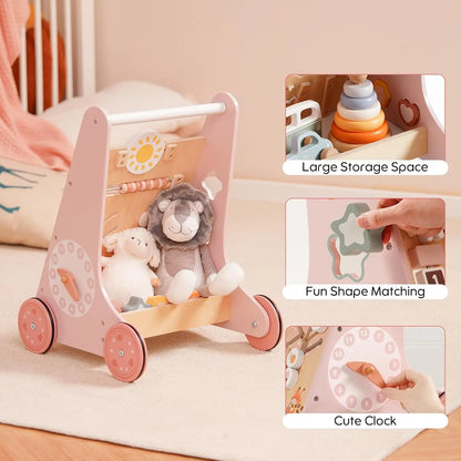 Robotime Robud Wooden Baby Walker with Wheels