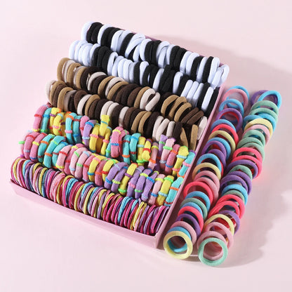 Girls’ Colorful Hair Bands – 250/300 Pieces Set