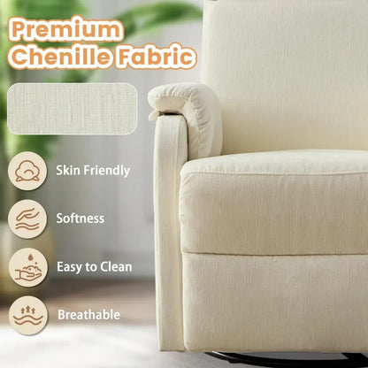 Reclining Swivel Rocking Chair for Adults