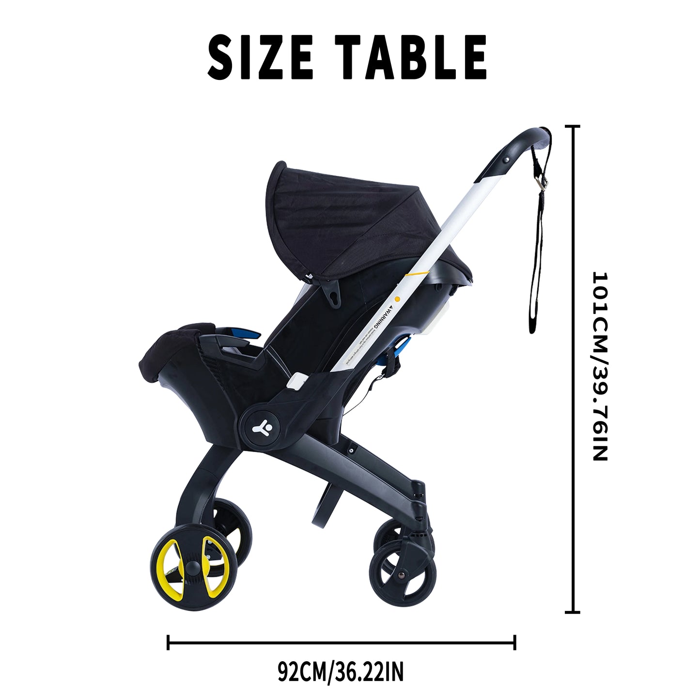 Foldable baby travel system