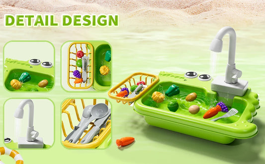 Interactive Pretend Kitchen Sink Toy for Kids