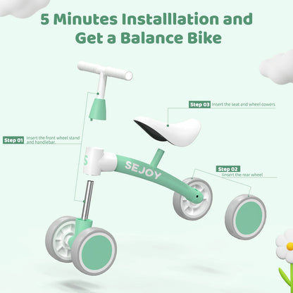 Sejoy Baby Balance Bike for 1-3 Years Old