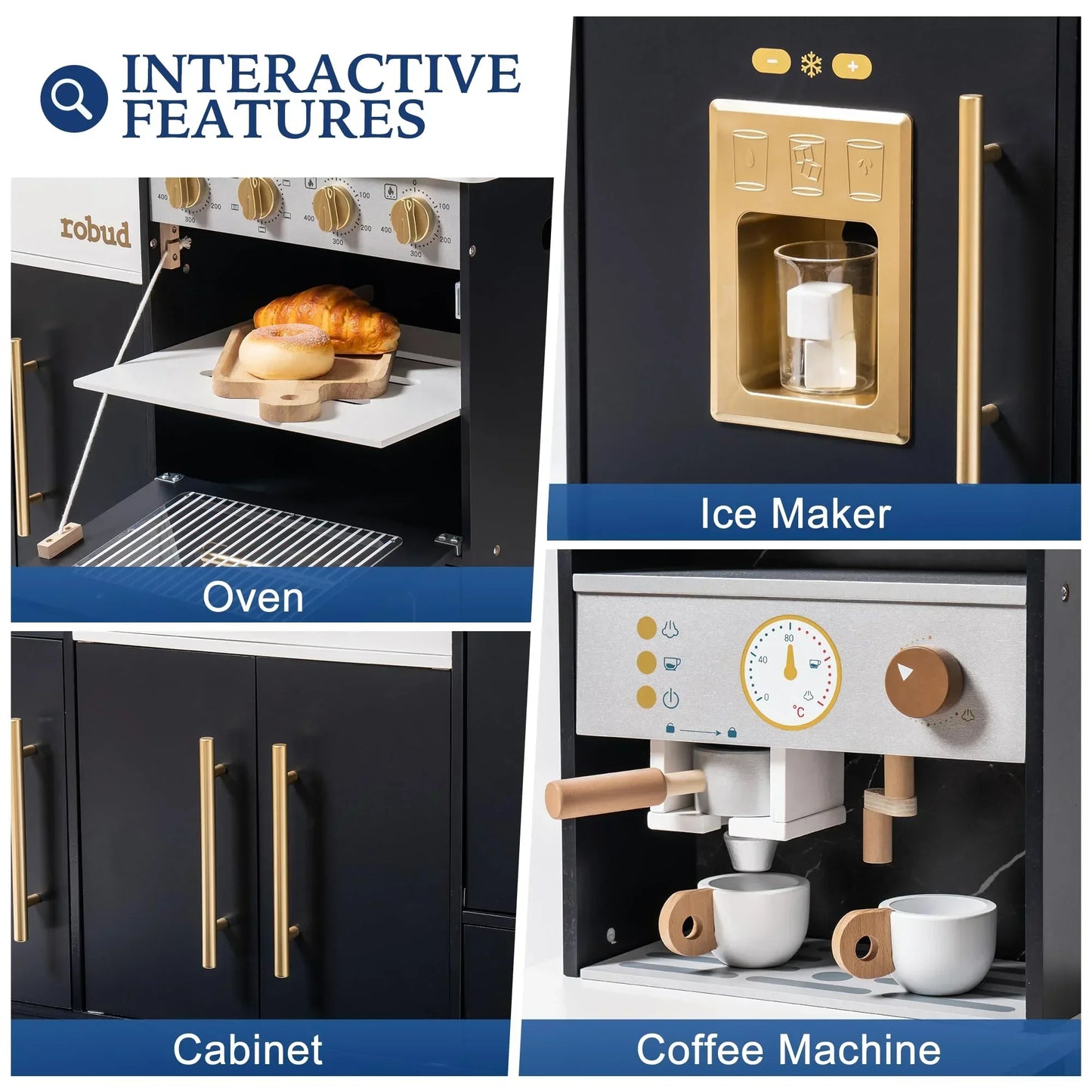 Deluxe Pretend Kitchen Set for kids