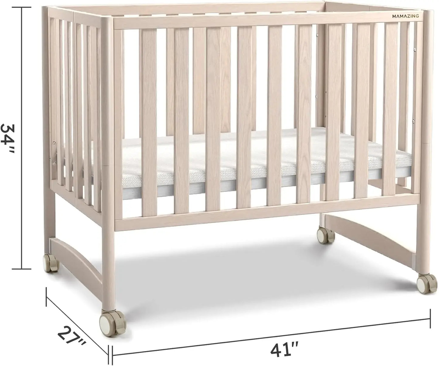 MAMAZING 6-in-1 Mini Crib (Pink)