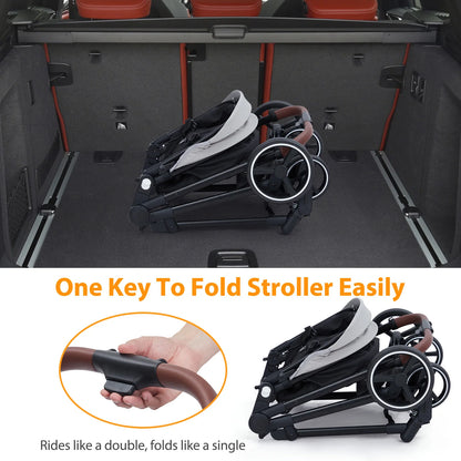 Double Stroller Track Tandem Stroller