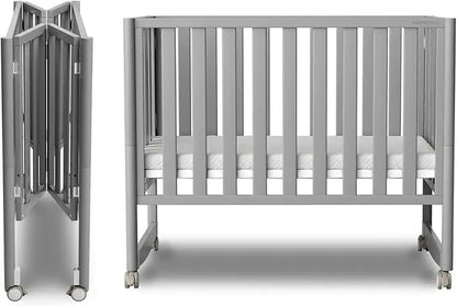 MAMAZING 6-in-1 Convertible Mini Crib (Grey)