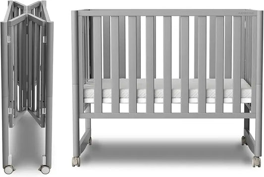 MAMAZING 6-in-1 Convertible Mini Crib (Grey)