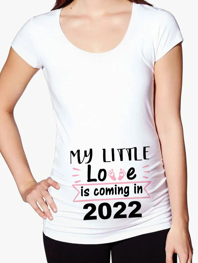 “Baby Is Coming” Maternity Countdown T-Shirt