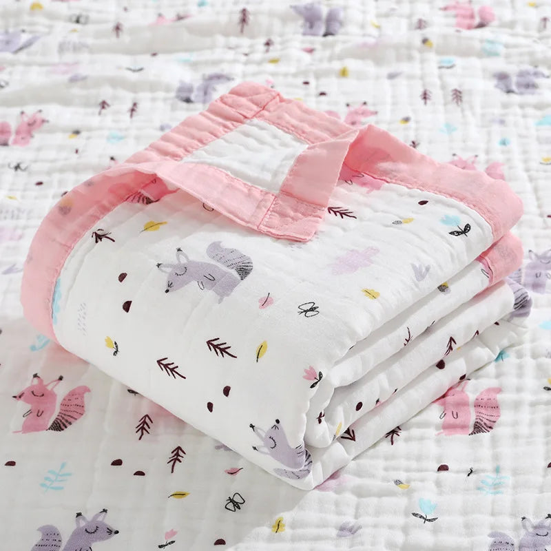 Children’s 6-Layer Cotton Bath Towel Blanket