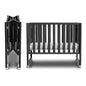 MAMAZING 6-in-1 Convertible Mini Crib (Black)