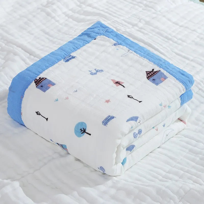 Children’s 6-Layer Cotton Bath Towel Blanket