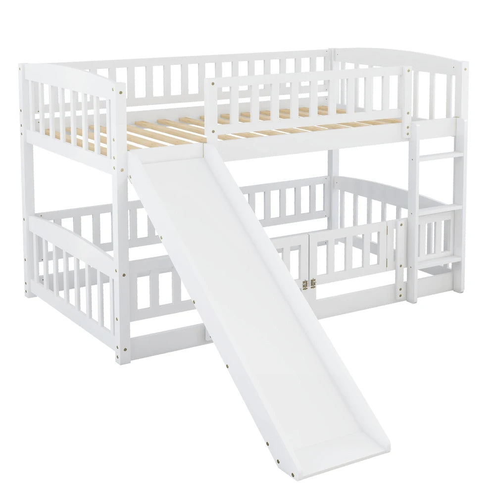 Twin Bunk Bed with Slide