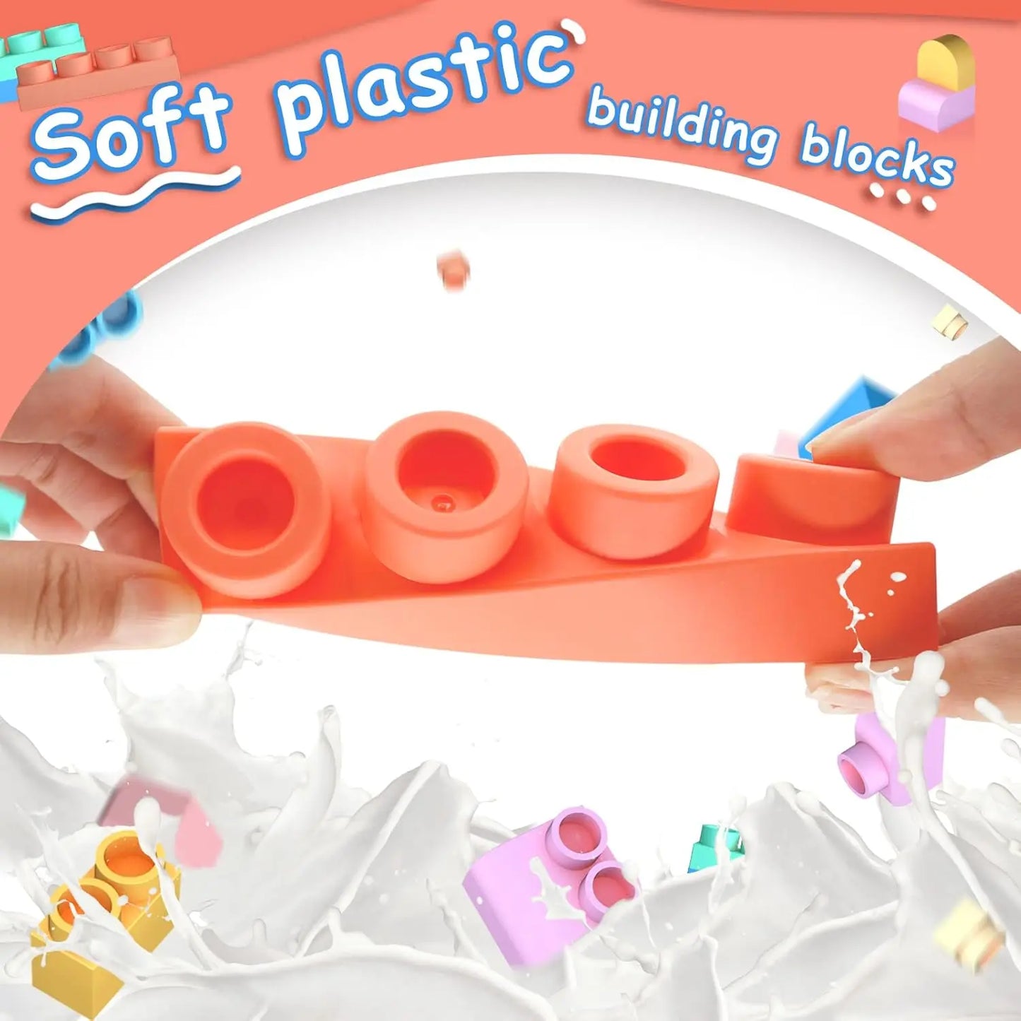 Soft, Lightweight Building Blocks for Kids 18 Months+