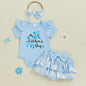 My First Father's Day Letter Print Romper