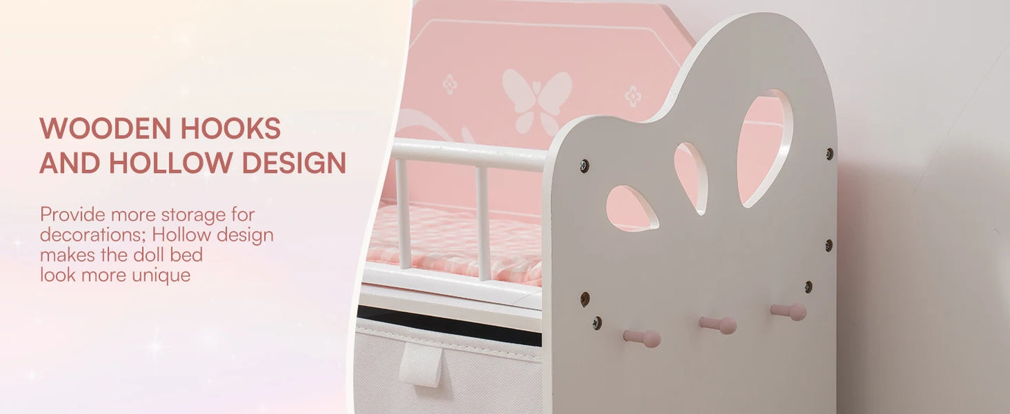 Wooden Doll Crib – Ages 3+