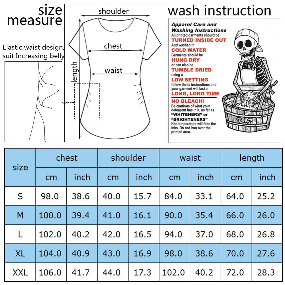 “Pocket Baby” White Maternity Short Sleeve T-Shirt
