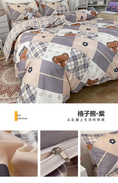 Cartoon Snoopy 4-Piece Bedding Set