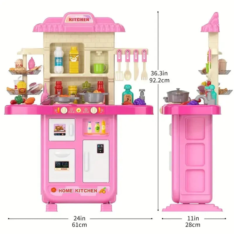 Realistic Kids Pretend Kitchen Set