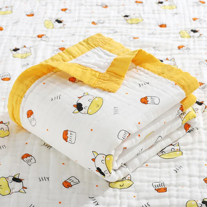 Children’s 6-Layer Cotton Bath Towel Blanket