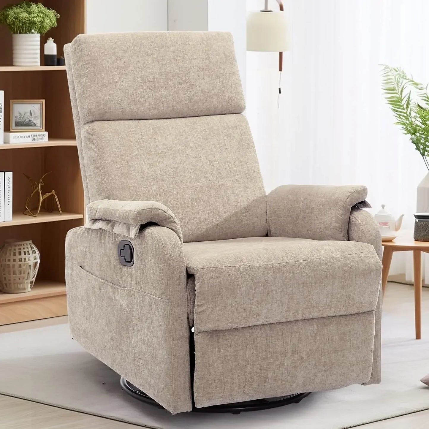 Reclining Swivel Rocking Chair for Adults
