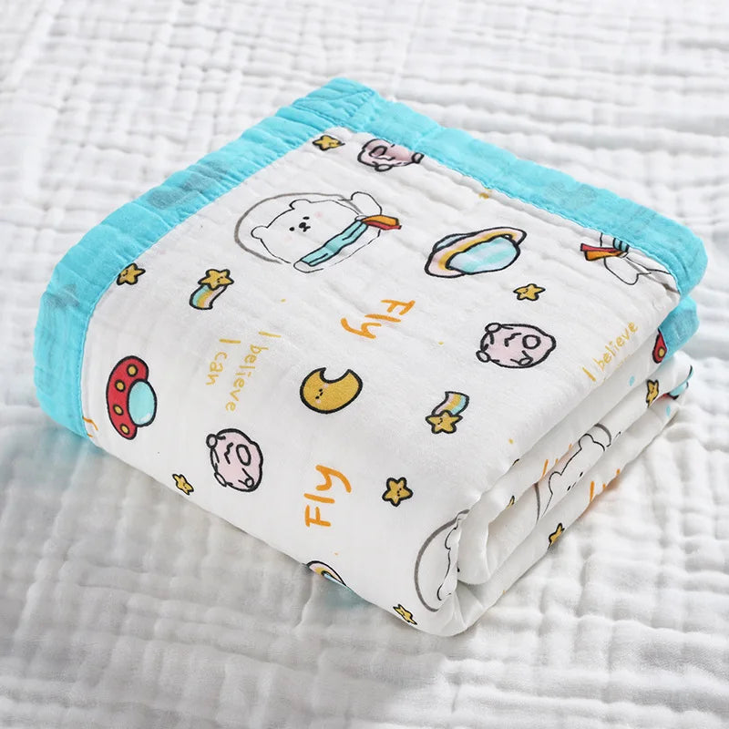 Children’s 6-Layer Cotton Bath Towel Blanket
