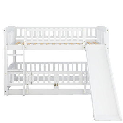 Twin Bunk Bed with Slide