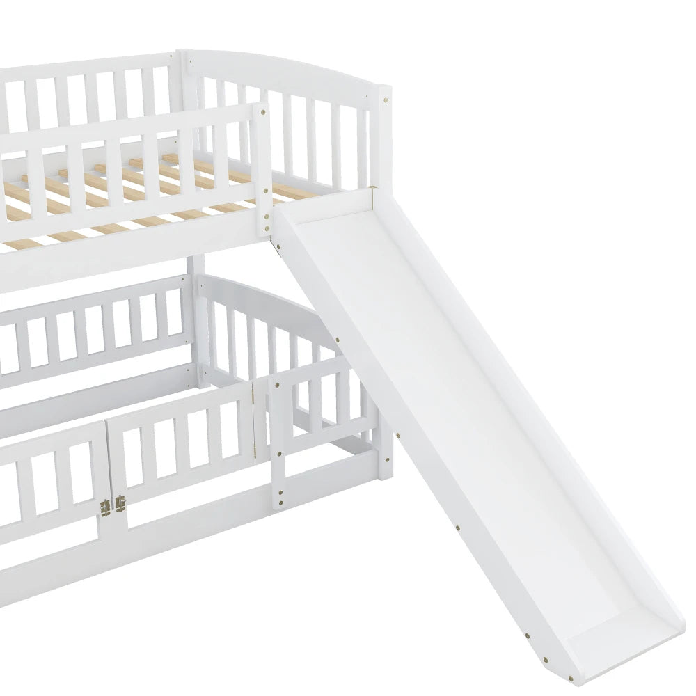 Twin Bunk Bed with Slide