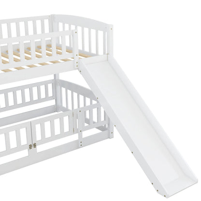 Twin Bunk Bed with Slide
