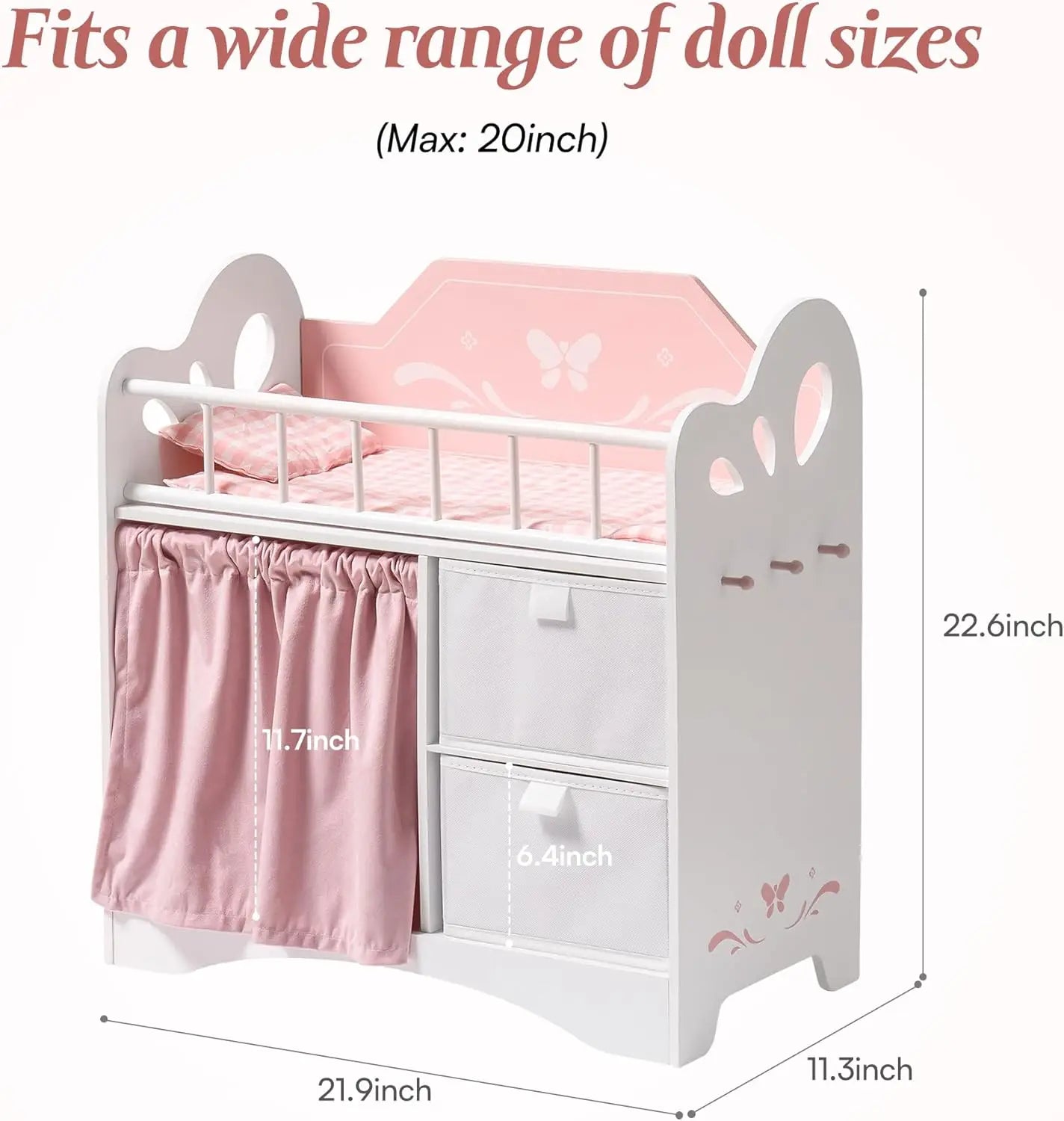 Wooden Doll Crib – Ages 3+