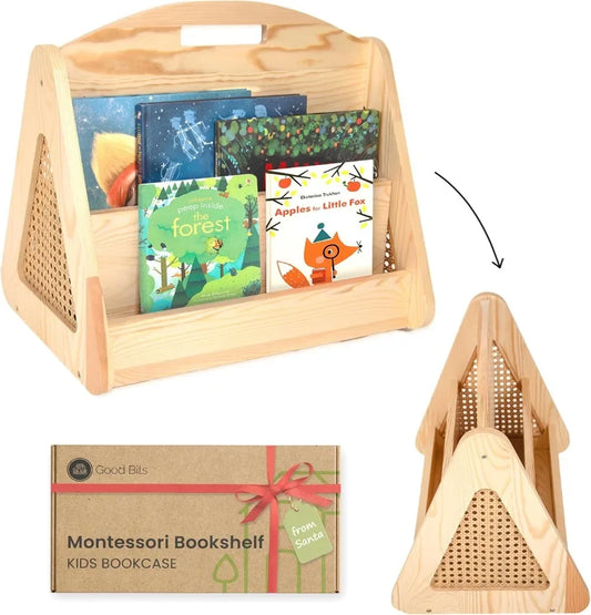 Double-Sided Montessori Kids Bookshelf
